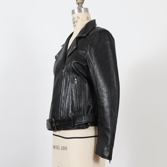 Whet Blu Chloe Black Leather Jacket - Picture 3 of 3
